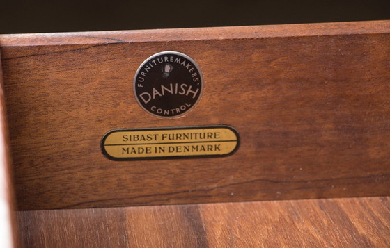 Image 1 of Deense Executive Teak Bureau Model 206 Door Arne Vodder Voor Sibast 1960.