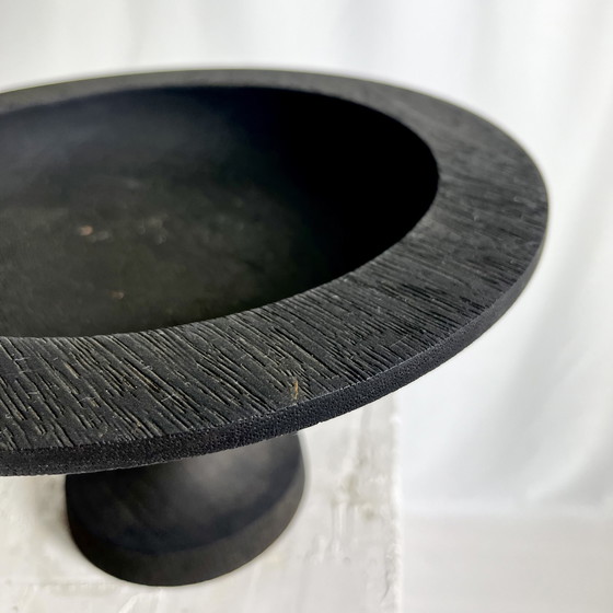 Image 1 of Vintage Kersenhout Schaal op Voet