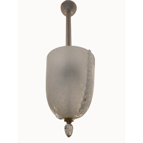 Image 1 of Vintage Murano glazen hanglamp van Barovier en Toso, 1940