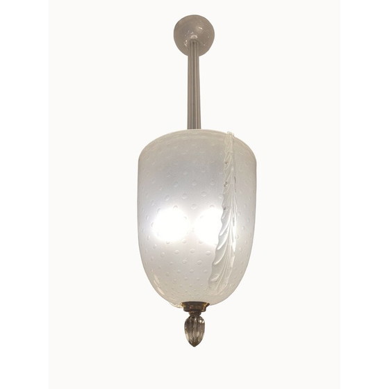 Image 1 of Vintage Murano glazen hanglamp van Barovier en Toso, 1940