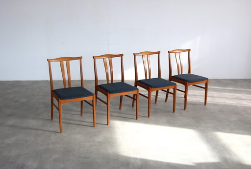 4x vintage eetkamerstoelen