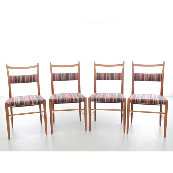 Image 1 of Set van 4 Scandinavische vintage stoelen van Yngve Ekstrom