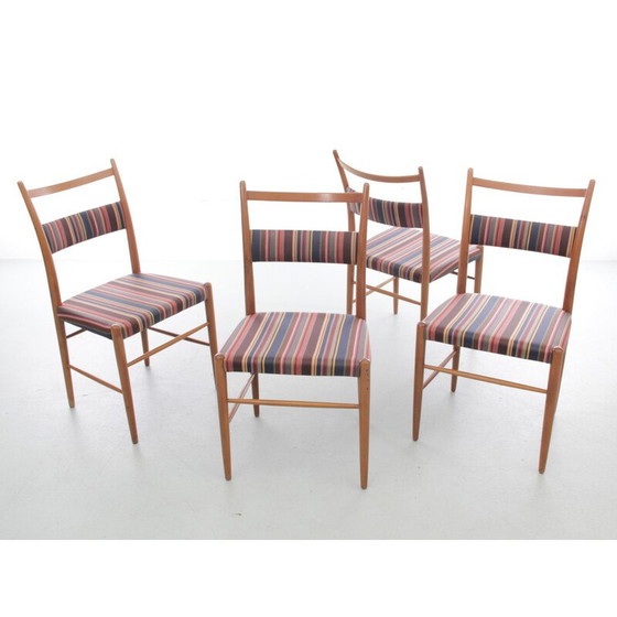 Image 1 of Set van 4 Scandinavische vintage stoelen van Yngve Ekstrom