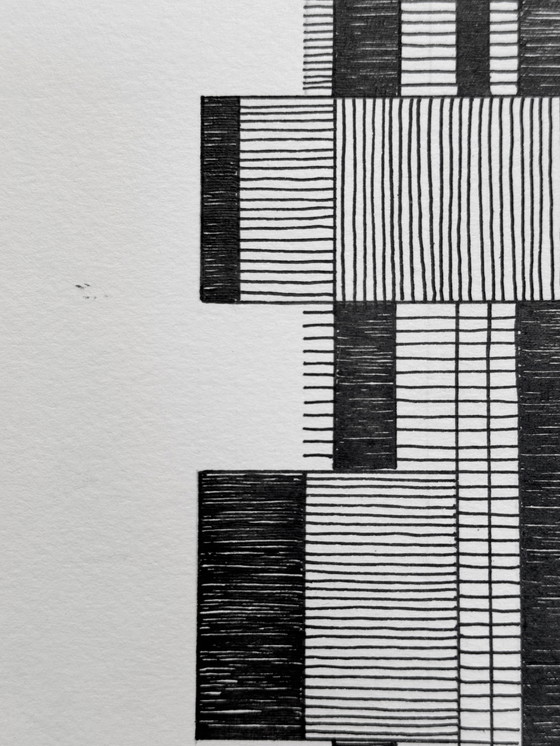 Image 1 of Set van 2 kunstwerken. Abstracte compositie. Eugène Eechaut (1928-2019)