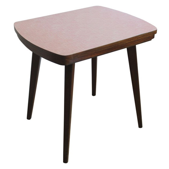 Image 1 of Vintage bijzettafel met verstelbaar formica blad, Tsjecho-Slowakije 1960