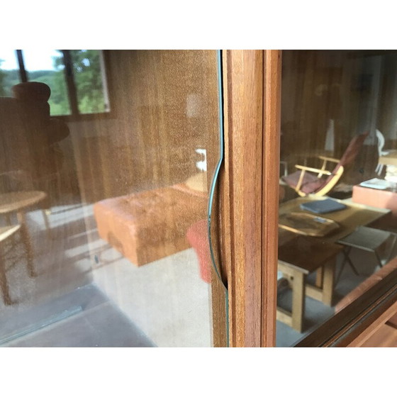 Image 1 of Vintage zwart gelakt metalen opbergmeubel van Peter Hayward voor Vanson, UK 1950