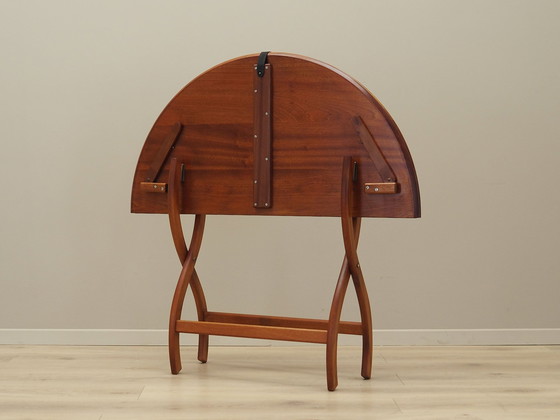 Image 1 of Ronde mahonie salontafel, Deens ontwerp, 1970S, Productie: Denemarken