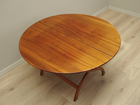 Image 1 of Ronde mahonie salontafel, Deens ontwerp, 1970S, Productie: Denemarken