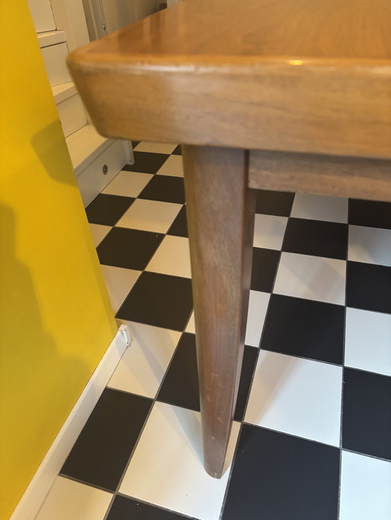 Image 1 of Notenhout Tafel Bureau Jaren '60