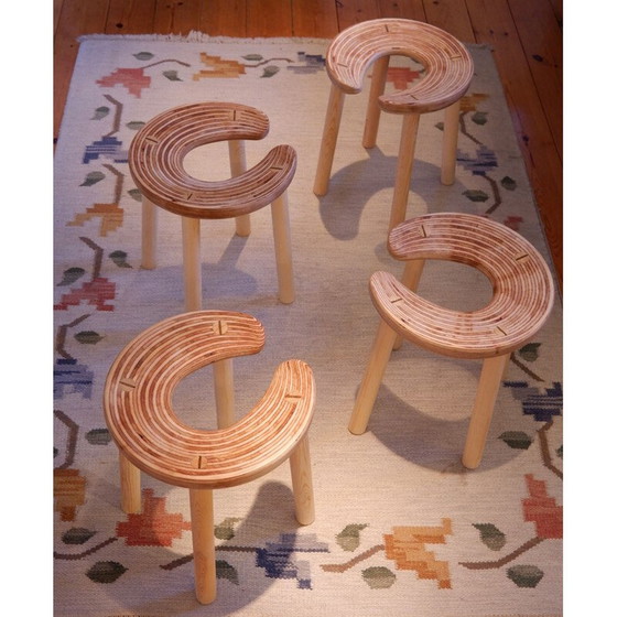 Image 1 of Set van 4 saunakrukken uit de Mid Century voor het Palace Hotel Helsinki, 1952