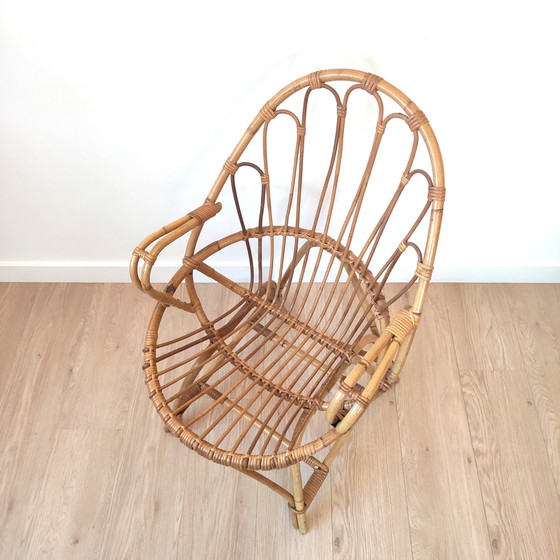 Image 1 of Vintage Rotan Lounge Stoel