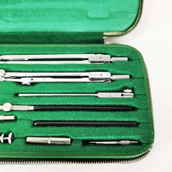 Image 1 of Vintage set tekeninstrumenten van A.W.Faber Castell, Duitsland 1960