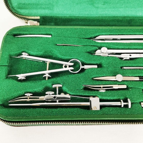 Image 1 of Vintage set tekeninstrumenten van A.W.Faber Castell, Duitsland 1960