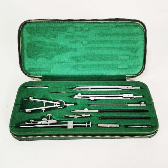 Image 1 of Vintage set tekeninstrumenten van A.W.Faber Castell, Duitsland 1960