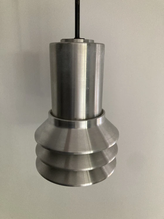 Image 1 of Vintage hanglamp jaren 60 aluminium