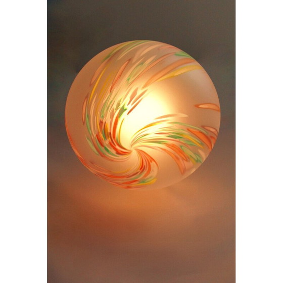 Image 1 of Vintage Primavera pastel Murano glazen hanglamp, Italië 1970