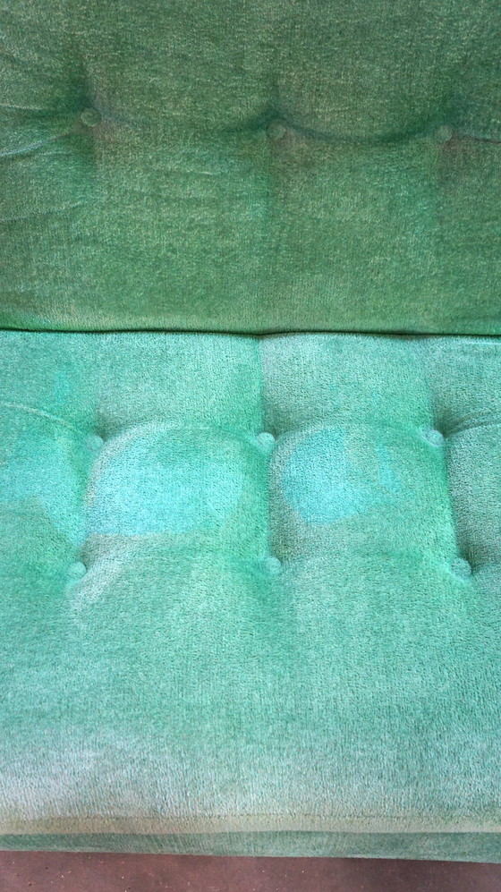 Image 1 of Groene vintage jaren ’70 design elementenbank met 5 elementen