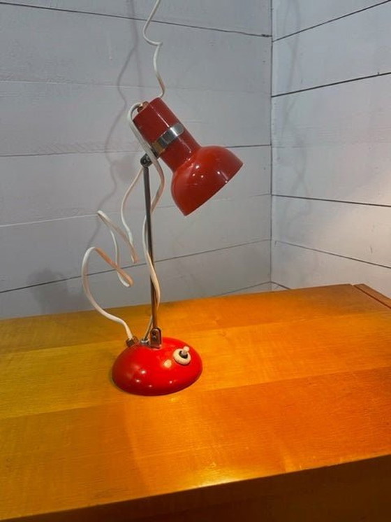 Image 1 of Vintage bureaulamp rood VESZI