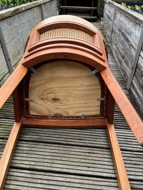 Image 1 of 2x Habitat Stoelen, Webbing, Massief Teak.