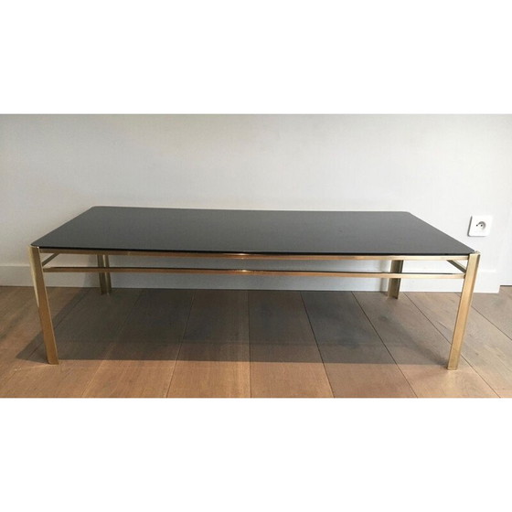 Image 1 of Vintage bronzen en messing salontafel, Frankrijk 1970