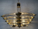 Vintage Bakalowits & Sohne hexagon chandelier