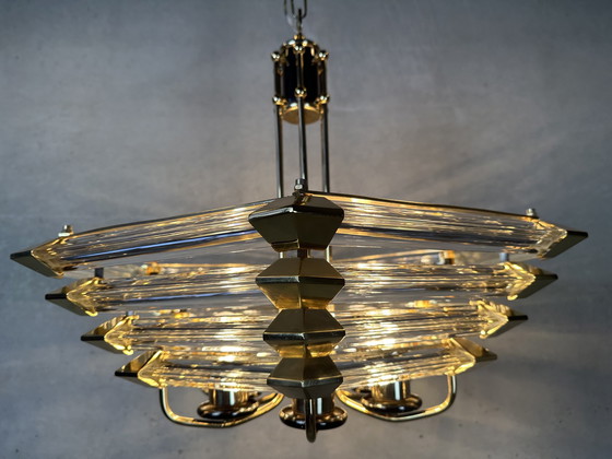 Image 1 of Vintage Bakalowits & Sohne hexagon chandelier