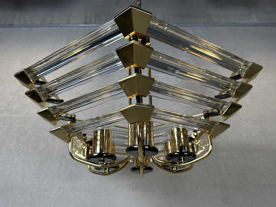 Image 1 of Vintage Bakalowits & Sohne hexagon chandelier