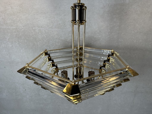 Vintage Bakalowits & Sohne hexagon chandelier