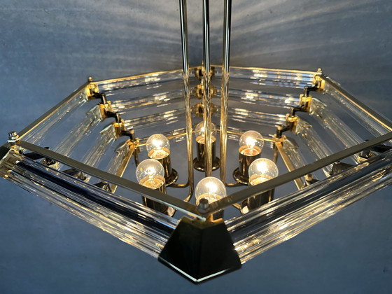 Image 1 of Vintage Bakalowits & Sohne hexagon chandelier