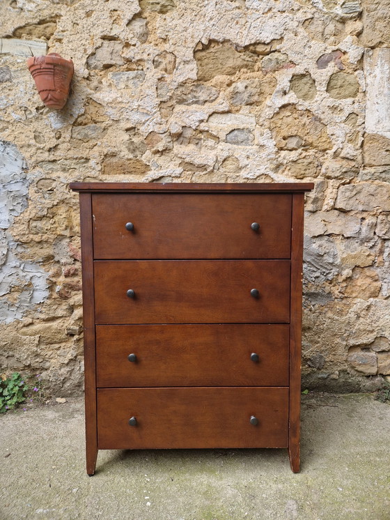 Image 1 of Wasserbillig'- Moderne eikenhouten ladekast