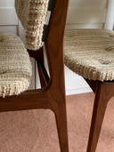 6x Mid Century Deens Design teakhouten eetkamerstoelen