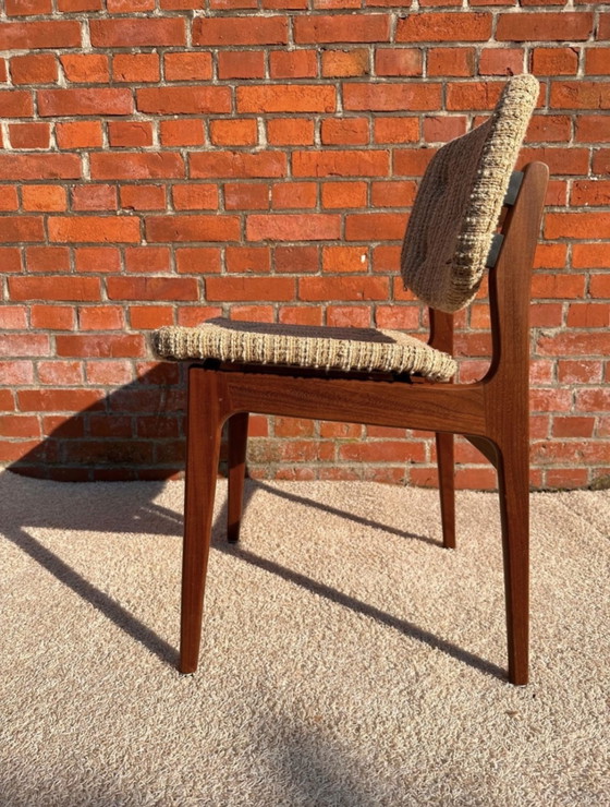 Image 1 of 6x Mid Century Deens Design teakhouten eetkamerstoelen