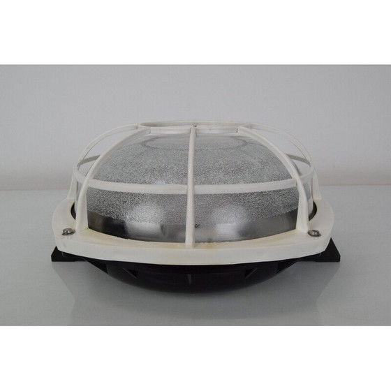 Image 1 of Vintage wandlamp van glas en kunststof, Tsjechië 1960