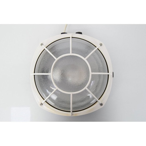 Vintage wandlamp van glas en kunststof, Tsjechië 1960