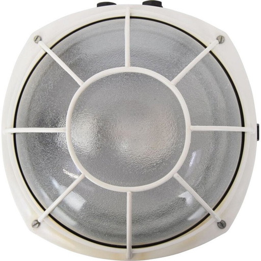 Vintage wandlamp van glas en kunststof, Tsjechië 1960