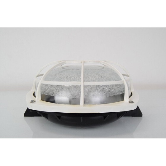 Image 1 of Vintage wandlamp van glas en kunststof, Tsjechië 1960