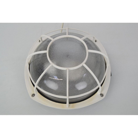 Image 1 of Vintage wandlamp van glas en kunststof, Tsjechië 1960