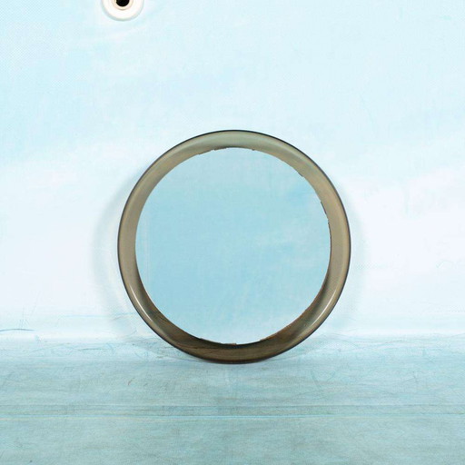 Guzzini minimalist ronde spiegel, memphis style mirror