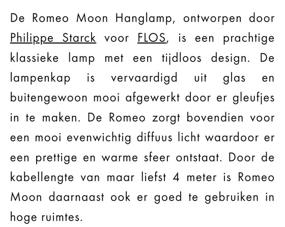 Image 1 of Flos romeo maan stack hanglamp