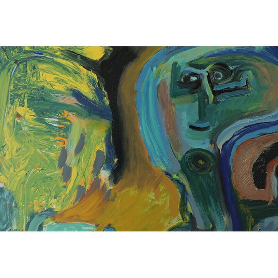 Image 1 of Vintage schilderij van Lennart Lilja, 1996