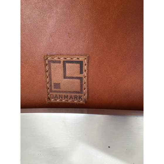 Image 1 of Vintage leren Scimitar fauteuil van Jørgen Kastholm & Preben Fabricius voor Ivan Schlechter, Denemarken 1962