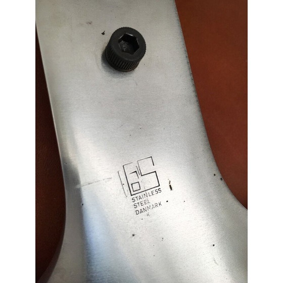 Image 1 of Vintage leren Scimitar fauteuil van Jørgen Kastholm & Preben Fabricius voor Ivan Schlechter, Denemarken 1962