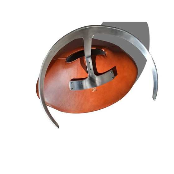 Image 1 of Vintage leren Scimitar fauteuil van Jørgen Kastholm & Preben Fabricius voor Ivan Schlechter, Denemarken 1962