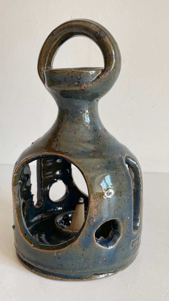 Image 1 of Gesigneerde Wierookbrander Vintage Handgemaakt Steengoed