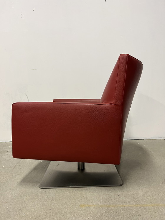 Image 1 of Montis Pala draai fauteuil rood leer