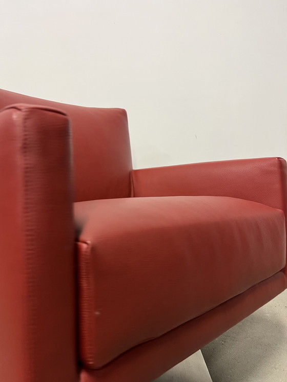 Image 1 of Montis Pala draai fauteuil rood leer