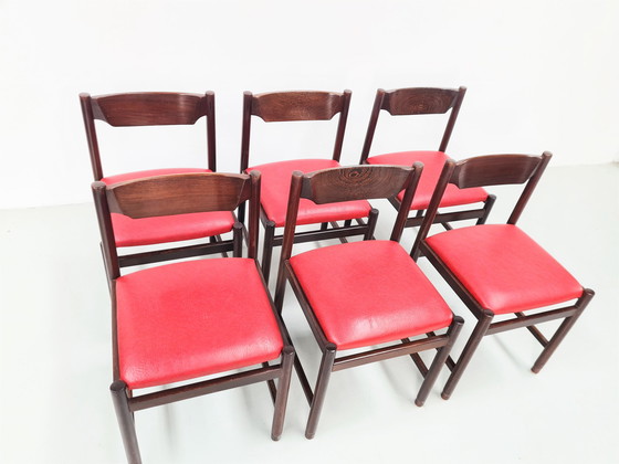 Image 1 of 6x Vintage eetkamerstoelen