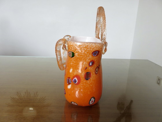 Image 1 of Vaas, handtas, Murano glas, 1960-1970