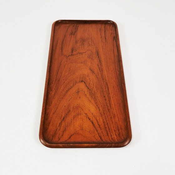 Image 1 of Vintage teakhouten dienblad van Karl Holmberg, Zweden 1960