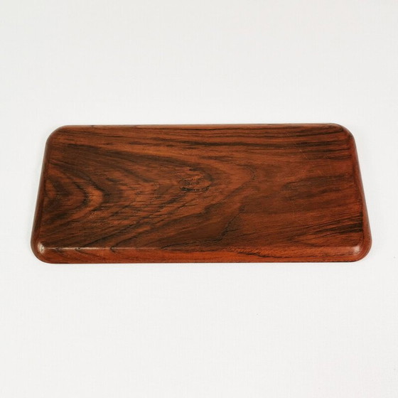 Image 1 of Vintage teakhouten dienblad van Karl Holmberg, Zweden 1960
